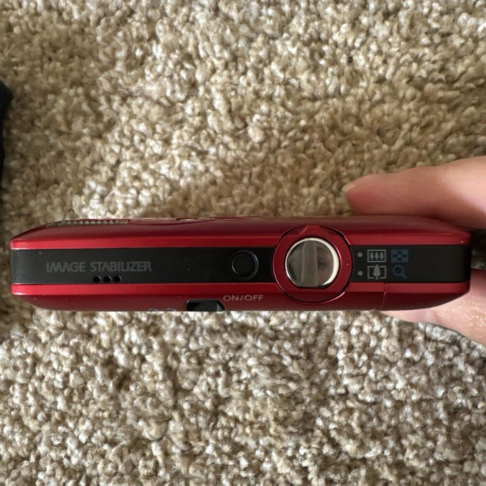 Canon PowerShot SD780 IS Digital ELPH 12.1MP Red Camera Tested Charger Battery C - Picture 9 of 9